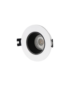 DK3061-WH+BK Встраиваемый светильник, IP 20, 10 Вт, GU5.3, LED, белый/черный, пластик