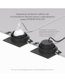 DK3071-BK Встраиваемый светильник, IP 20, 10 Вт, GU5.3, LED, черный/черный, пластик