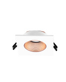DK3071-WBR Встраиваемый светильник, IP 20, 10 Вт, GU5.3, LED, белый/бронзовый, пластик