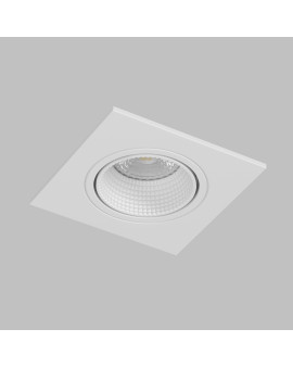 DK3071-WH Встраиваемый светильник, IP 20, 10 Вт, GU5.3, LED, белый/белый, пластик