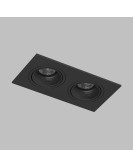 DK3072-BK Встраиваемый светильник, IP 20, 10 Вт, GU5.3, LED, черный/черный, пластик