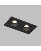 DK3072-BK Встраиваемый светильник, IP 20, 10 Вт, GU5.3, LED, черный/черный, пластик