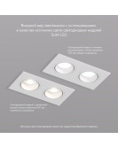 DK3072-WH Встраиваемый светильник, IP 20, 10 Вт, GU5.3, LED, белый/белый, пластик