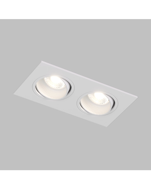 DK3072-WH Встраиваемый светильник, IP 20, 10 Вт, GU5.3, LED, белый/белый, пластик