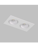 DK3072-WH Встраиваемый светильник, IP 20, 10 Вт, GU5.3, LED, белый/белый, пластик