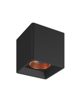 DK3080-BBR Светильник накладной, IP 20, 10 Вт, GU5.3, LED, черный/бронзовый, пластик