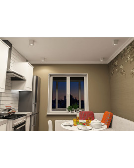 DK3080-WH Светильник накладной IP 20, 10 Вт, GU5.3, LED, белый/белый, пластик DK3080-WH Светильник накладной IP 20, 10 Вт, GU5.3, LED, белый/белый, пластик
