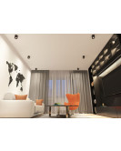 DK3090-BBR Светильник накладной, IP 20, 10 Вт, GU5.3, LED, черный/бронзовый, пластик