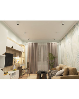 DK3090-WB+WH Светильник накладной IP 20, 10 Вт, GU5.3, LED, бело-черный/белый, пластик