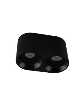 DK3096-BK Светильник накладной IP 20, 10 Вт, GU5.3, LED, черный/черный, пластик
