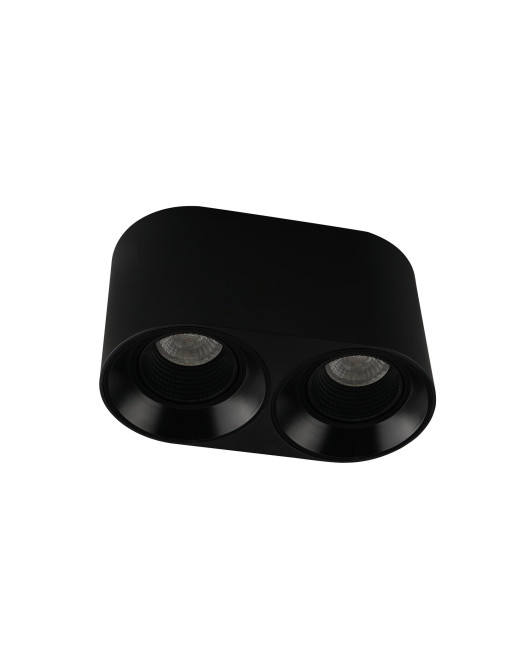 DK3096-BK Светильник накладной IP 20, 10 Вт, GU5.3, LED, черный/черный, пластик
