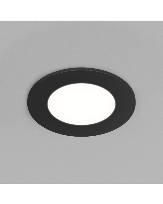 DK3101-BK Встраиваемый влагозащищенный светильник, IP65, до 10 Вт, LED, GU5,3, черный