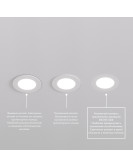 DK3101-WH Встраиваемый влагозащищенный светильник, IP65, до 10 Вт, LED, GU5,3, белый