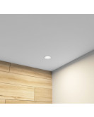 DK3103-WH Встраиваемый влагозащищенный светильник, IP 65, 10 Вт, GU5.3, LED, белый, пластик