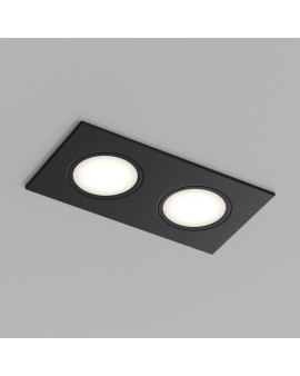 Встраиваемый влагозащищенный светильник PORT, 2?15 Вт макс., LED, GU5.3, IP65, корпус из полимера, цвет чёрный