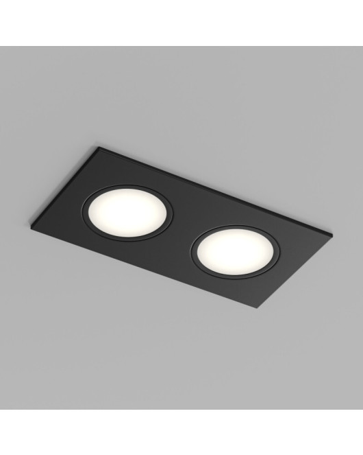 Встраиваемый влагозащищенный светильник PORT, 2?15 Вт макс., LED, GU5.3, IP65, корпус из полимера, цвет чёрный Встраиваемый влагозащищенный светильник PORT, 2?15 Вт макс., LED, GU5.3, IP65, корпус из полимера, цвет чёрный