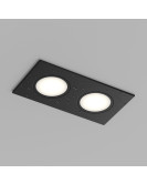 Встраиваемый влагозащищенный светильник PORT, 2?15 Вт макс., LED, GU5.3, IP65, корпус из полимера, цвет чёрный Встраиваемый влагозащищенный светильник PORT, 2?15 Вт макс., LED, GU5.3, IP65, корпус из полимера, цвет чёрный