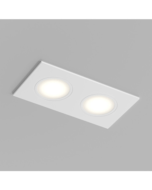 Встраиваемый влагозащищенный светильник PORT, 2?15 Вт макс., LED, GU5.3, IP65, корпус из полимера, цвет белый Встраиваемый влагозащищенный светильник PORT, 2?15 Вт макс., LED, GU5.3, IP65, корпус из полимера, цвет белый
