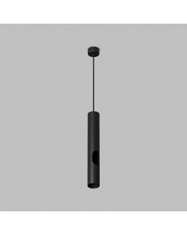 DK4045-BK Подвесной светильник, с декоративным вырезом, IP 20, до 15 Вт, LED, GU10, черный, алюминий