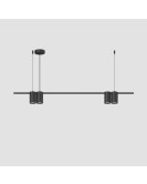 DK4061-BK Подвесной светильник ORBIT, IP20, 4xGU10 LED до 15 Вт, черный матовый, алюминий