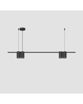 DK4061-BK Подвесной светильник ORBIT, IP20, 4xGU10 LED до 15 Вт, черный матовый, алюминий