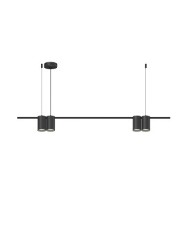 DK4061-BK Подвесной светильник ORBIT, IP20, 4xGU10 LED до 15 Вт, черный матовый, алюминий