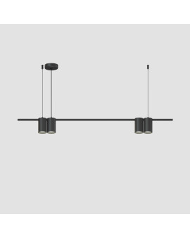 DK4061-BK Подвесной светильник ORBIT, IP20, 4xGU10 LED до 15 Вт, черный матовый, алюминий