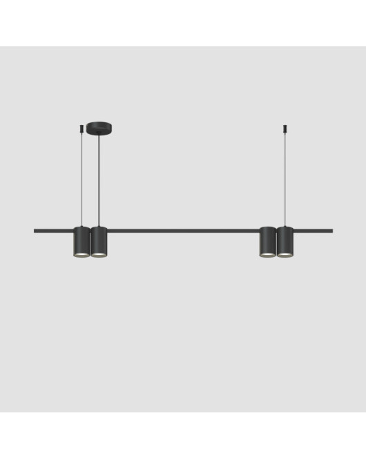 DK4061-BK Подвесной светильник ORBIT, IP20, 4xGU10 LED до 15 Вт, черный матовый, алюминий
