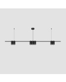 DK4063-BK Подвесной светильник ORBIT, IP20, 7xGU10 LED до 15 Вт, черный матовый, алюминий