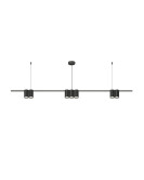 DK4063-BK Подвесной светильник ORBIT, IP20, 7xGU10 LED до 15 Вт, черный матовый, алюминий