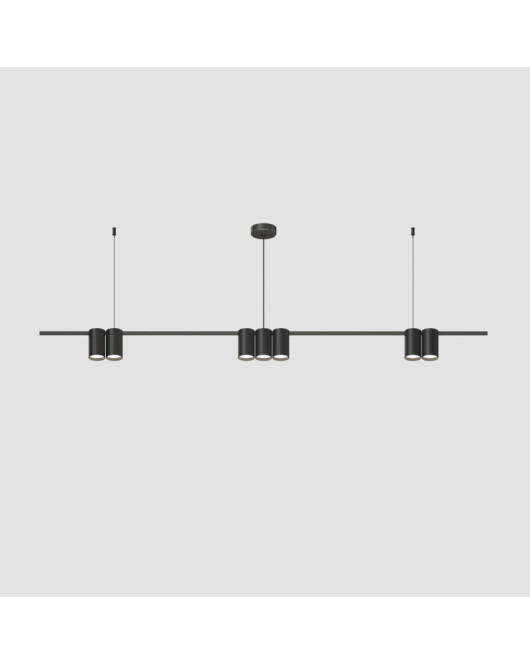 DK4063-BK Подвесной светильник ORBIT, IP20, 7xGU10 LED до 15 Вт, черный матовый, алюминий