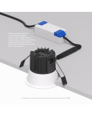 DK4400-WH Встраиваемый светильник, IP 20, 7 Вт, LED 3000, белый, алюминий