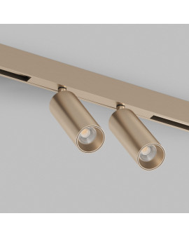 Светильник трековый SPOT SHINE PRIME 8Wx2 48V DC 36° RA?90 3000K IP20 Шампань