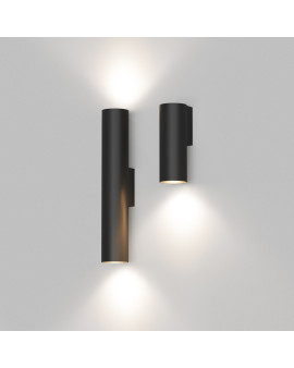 DK5022-BK Настенный светильник, IP20, до 15 Вт, LED, 2xGU10, черный, алюминий