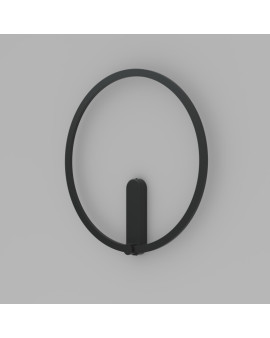 DK5035-BK Бра ROUND со светодиодом, IP20, 24W, 3000/4000/6500K, черный, алюминий