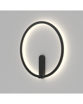 DK5035-BK Бра ROUND со светодиодом, IP20, 24W, 3000/4000/6500K, черный, алюминий