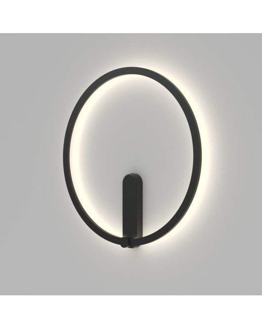 DK5035-BK Бра ROUND со светодиодом, IP20, 24W, 3000/4000/6500K, черный, алюминий