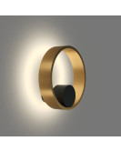 DK5060-BK+SG Бра ORBIT, IP20, 3000К, LED, 10 Вт, черный + сатинированное золото, алюминий