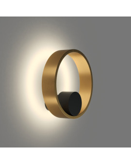 DK5060-BK+SG Бра ORBIT, IP20, 3000К, LED, 10 Вт, черный + сатинированное золото, алюминий