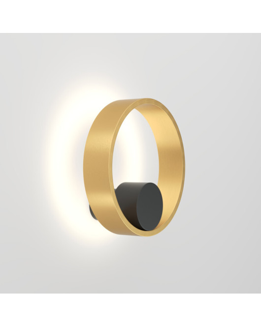 DK5060-BK+SG Бра ORBIT, IP20, 3000К, LED, 10 Вт, черный + сатинированное золото, алюминий