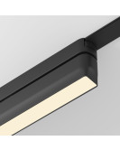 DK5303-BK Светильник для трека Air, серия Linear 3000 со светодиодом, L230*W26*H60мм, 48V DC, 9W, RA?90, 120°, 3000K, IP20, черный, алюминий