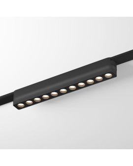 DK5305-BK Светильник для трека Air, серия Grill 3000 со светодиодом, L230*W26*H36мм, 48V DC, 12W, RA?90, 36°, 3000K, IP20, черный, алюминий