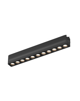 DK5305-BK Светильник для трека Air, серия Grill 3000 со светодиодом, L230*W26*H36мм, 48V DC, 12W, RA?90, 36°, 3000K, IP20, черный, алюминий