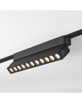 DK5308-BK Светильник для трека Air, серия Grill 3000 со светодиодом, L230*W26*H60мм, 48V DC, 12W, RA?90, 36°, 3000K, IP20, черный, алюминий