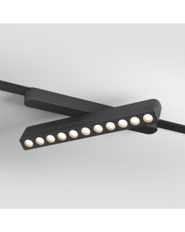 DK5308-BK Светильник для трека Air, серия Grill 3000 со светодиодом, L230*W26*H60мм, 48V DC, 12W, RA?90, 36°, 3000K, IP20, черный, алюминий