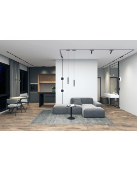 DK5311-BK Светильник для трека Air, серия Spot 3000 со светодиодом, ?50*H160мм, 48V DC, 12W, RA?95, 24°, 3000K, IP20, черный, алюминий