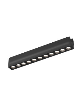 DK5335-BK Светильник для трека Air, серия Grill 4000 со светодиодом, L230*W26*H36мм, 48V DC, 12W, RA?90, 36°, 4000K, IP20, черный, алюминий