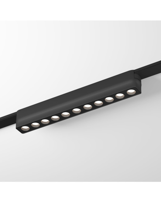DK5335-BK Светильник для трека Air, серия Grill 4000 со светодиодом, L230*W26*H36мм, 48V DC, 12W, RA?90, 36°, 4000K, IP20, черный, алюминий