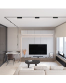 DK5338-BK Светильник для трека Air, серия Grill 4000 со светодиодом, L230*W26*H60мм, 48V DC, 12W, RA?90, 36°, 4000K, IP20, черный, алюминий