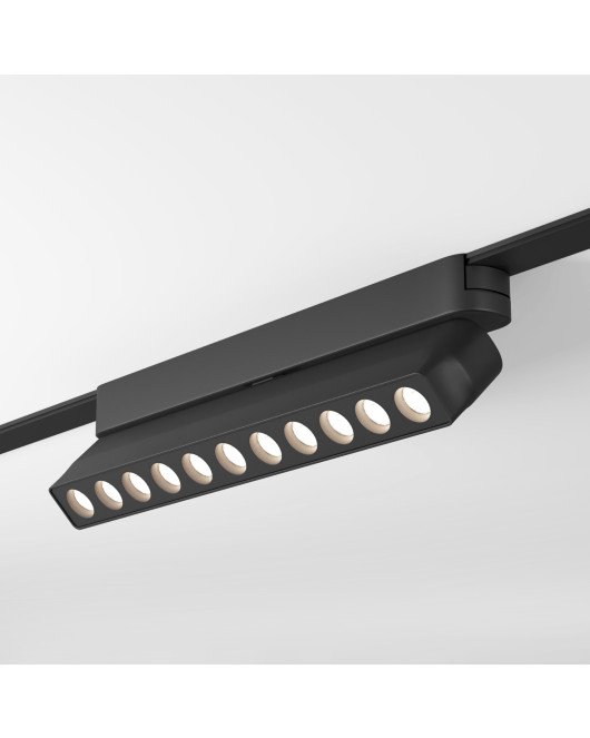 DK5338-BK Светильник для трека Air, серия Grill 4000 со светодиодом, L230*W26*H60мм, 48V DC, 12W, RA?90, 36°, 4000K, IP20, черный, алюминий